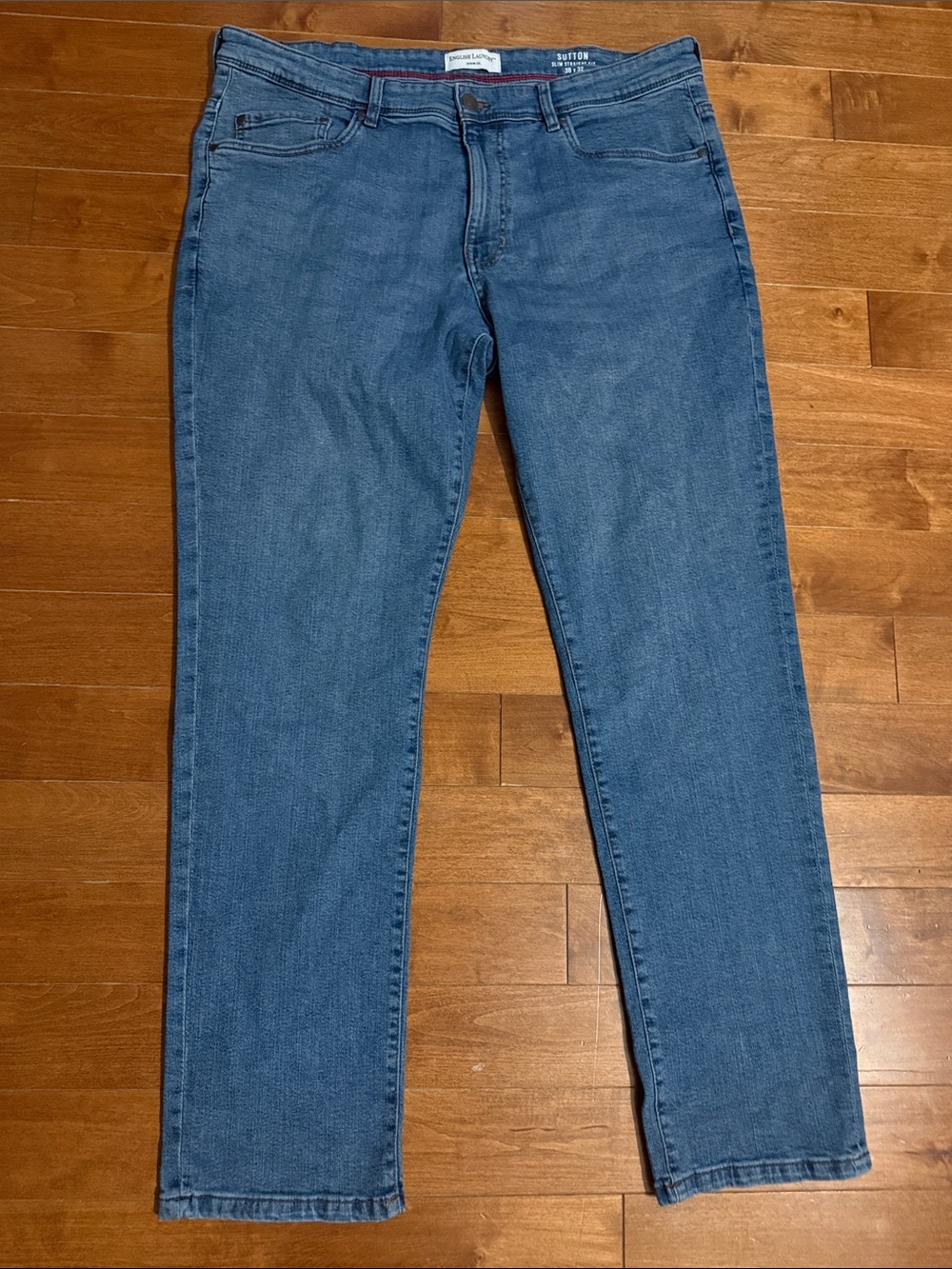 English Laundry Sutton Men's Slim Straight Jeans in Blue 38x32